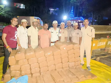 Assam: Karimganj Police Seized 1003 Kg of Ganja, 1 Held