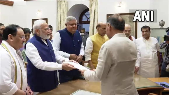 Jagdeep Dhankhar Files Nomination for Vice-President Elections