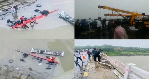 Madhya Pradesh: 13 Killed, Several Injured After Bus Falls off Bridge in Dhar