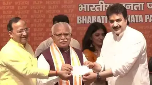 Former Congress MLA Kuldeep Bishnoi Joins BJP