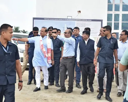 Guwahati: Assam CM Inspects Site For Martyrs Memorial