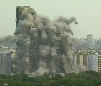 Noida Twin Towers Reduced to Dust and Debris in 9 Seconds