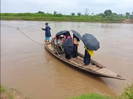 Assam: Residents of Goroimari Still Depends on Coracle to Cross River Kalahi 