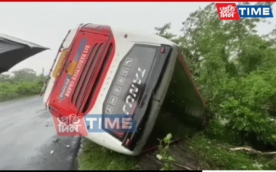 Assam: Night Bus Turns Turtle In Sivasagar, Several Injured