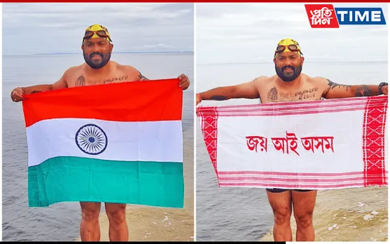 Elvis Ali Hazarika Becomes 1st From NE To Swim Across The North Channel