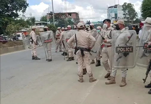 Locals Clash With Police During Eviction Drive In Manipur's Imphal East