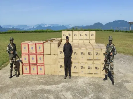 Assam Rifles Seize Foreign Cigarettes Worth Rs 2 Crores in Mizoram
