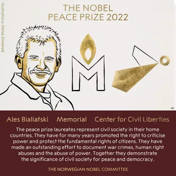 Nobel Peace Prize To Activist Ales Bialiatski, Russian and Ukraine Organizations