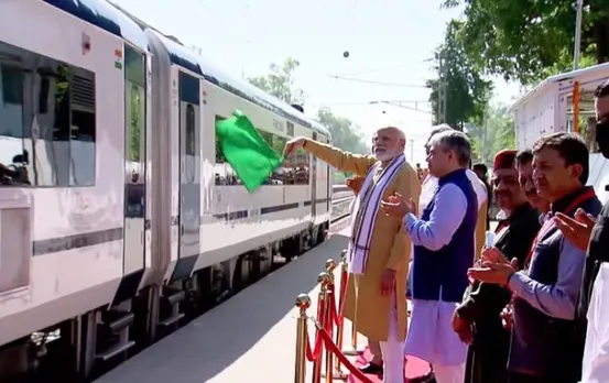 PM Modi Flags off Vande Bharat Express from Una in Himachal