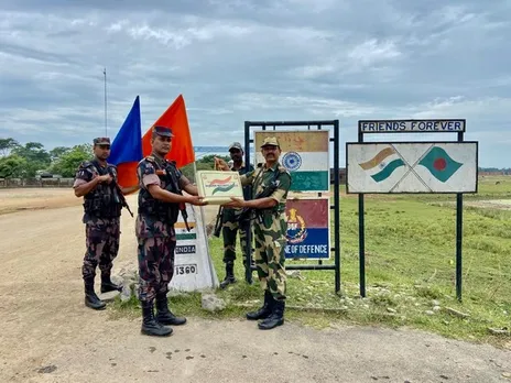 Assam: BSF, Bangladesh Border Guards Exchange Sweets On Diwali