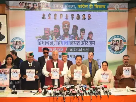 Congress Releases Poll Manifesto for Himachal Pradesh Elections