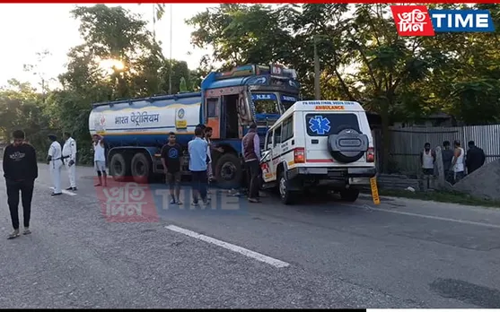 Five Injured In Ambulance-Tanker Collision In Assam
