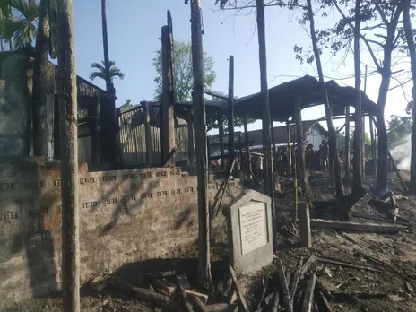 Assam: Massive Fire Destroys Houses, Kills Livestock In Dhubri