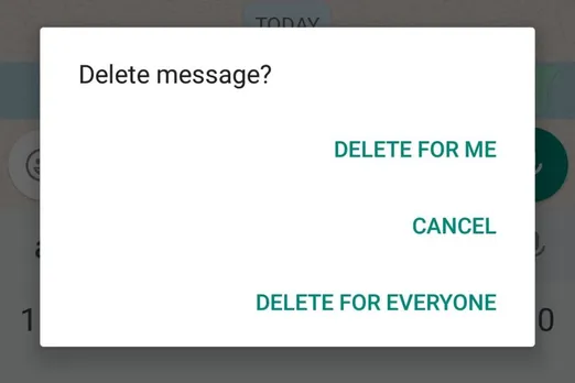 WhatsApp Users Can Now Undo Accidentally Pressed ‘Delete for Me’