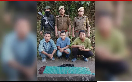 Meghalaya: Huge Cache of Drugs, Arms & Ammunition Seized, 3 Held