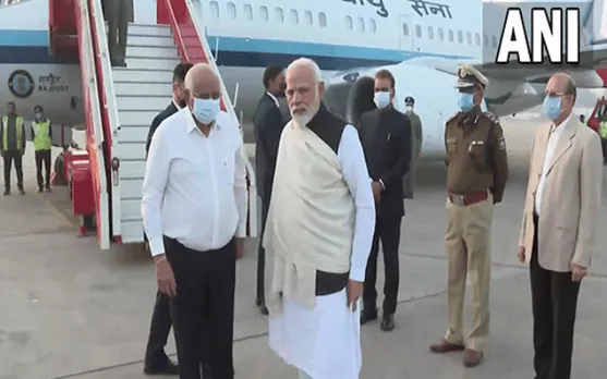 PM Modi Arrives In Ahmedabad After Mother's Death