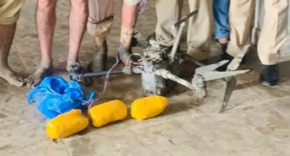 Punjab: Drone With 3Kg Heroin Seized Near Indo-Pak Border