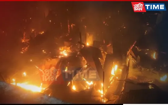 Guwahati: Massive Fire in Fatasil Ambari Guts Over 150 Houses