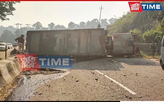 Assam: IAF Truck Carrying Explosives Rolls Over at Sonapur; Area Cordoned Off