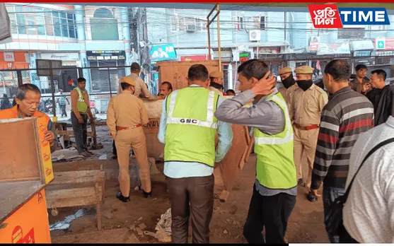 Guwahati: GMC Evicts Small Shops Under Ulubari Flyover