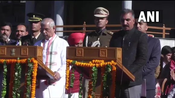 Sukhwinder Singh Sukhu Takes Oath as New Himachal Pradesh CM