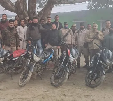 Guwahati Police Recover 9 Stolen Bikes