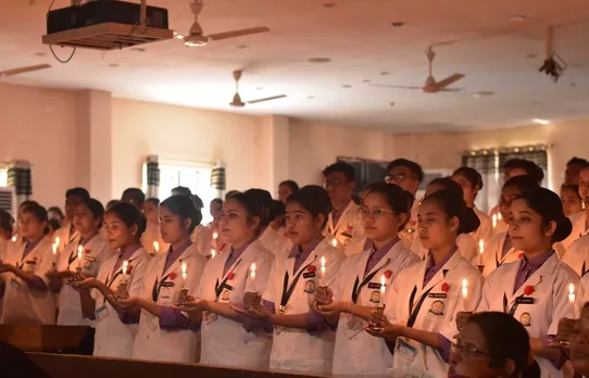 Assam Down Town University Organizes 15th Lamp Lighting and Oath Taking Ceremony