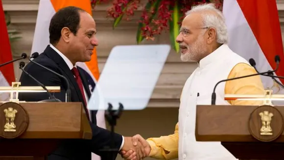 PM Modi Holds Talks With Egyptian Prez Abdel Fattah El-Sisi In Delhi