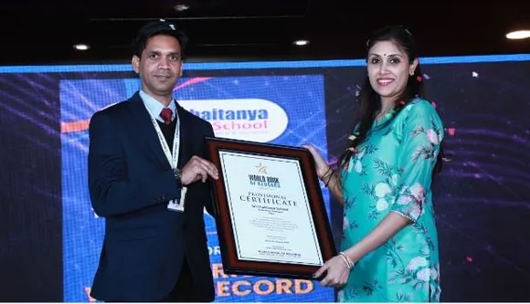 Sri Chaitanya Techno School Mirza Students Sets World Book of Records
