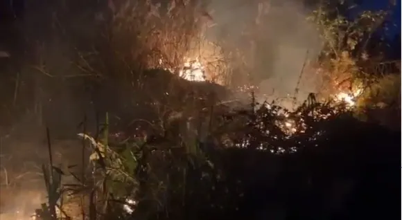 Wildfire Breaks Out in Mountains of Assam’s Sonapur