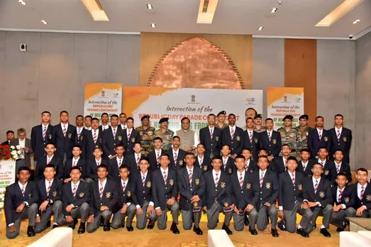 Assam CM Interacts with State's NCC & NSS Contingent of R-Day Parade