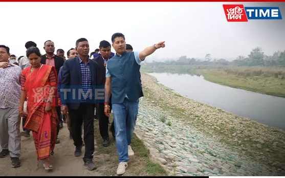 Pijush Hazarika Visits Kokrajhar to Inspect Erosion Site