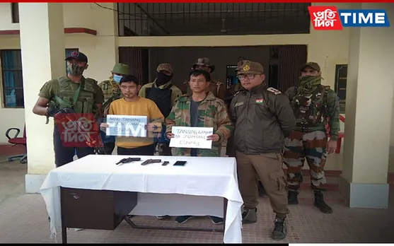 Arunachal: 2 ENNG cadres held at Assam Border, Arms seized