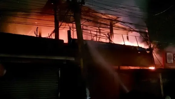 Fire Breaks Out in Guwahati’s Adabari