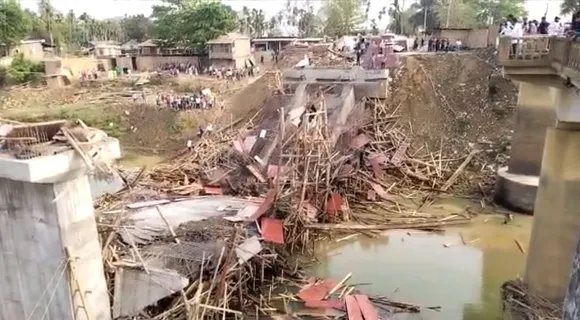 BREAKING: 3 Injured as Newly Constructed Bridge Collapses in Assam’s Nagaon