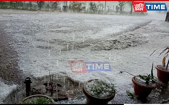 Assam: Heavy Rain, Hailstorm Wreaks Havoc in Dima Hasao