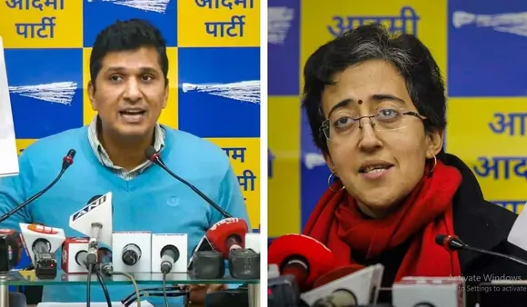 AAP's Atishi & Saurabh Bharadwaj Take Oath as Ministers in Delhi Cabinet