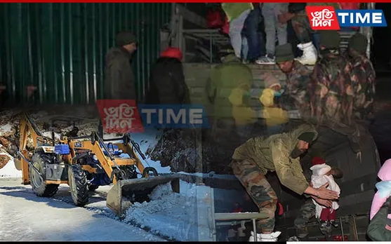 Army Rescues 360 Tourists Stranded Due To Heavy Snowfall in East Sikkim