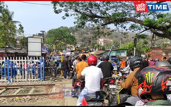Rail Gate Collapses at Guwahati’s Maligaon