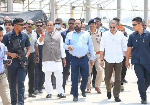 Assam CM Inspects Construction Work at AIIMS Guwahati