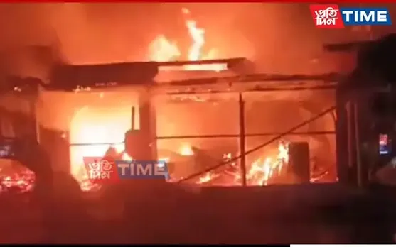 Assam: Major Fire Guts 10 Shops In Morigaon