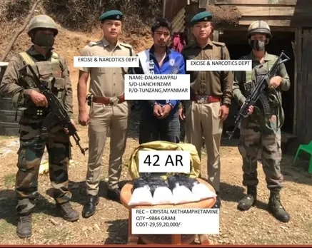 Myanmar National Held With Crystal Meth Worth Over Rs 29 Crore In Mizoram 