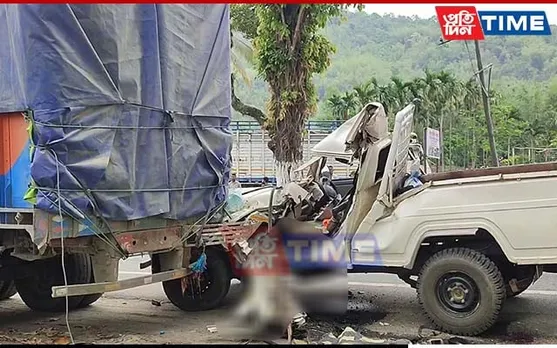 Assam: 2 Dead, Driver Injured as Car Crashes Into Stationary Truck at Kaziranga