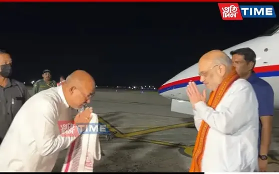 Amit Shah Lands In Violence-Hit Manipur