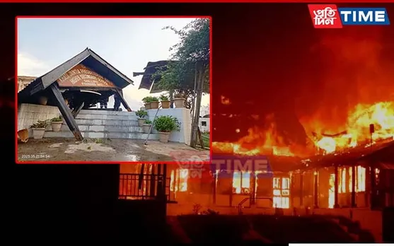 Massive Fire Guts 130-Year-Old School in Shillong