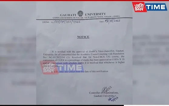 Relief For Students: Gauhati Varsity Introduces CGPA x 10 Formula for Non-CBCS Students