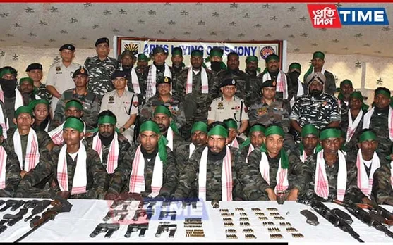 Assam: 39 Adivasi People's Liberation Army Cadres Lay Down Arms
