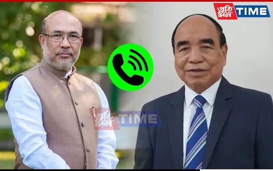 Zoramthanga Speaks to Manipur CM Over Phone, Assures Support for Restoring Peace