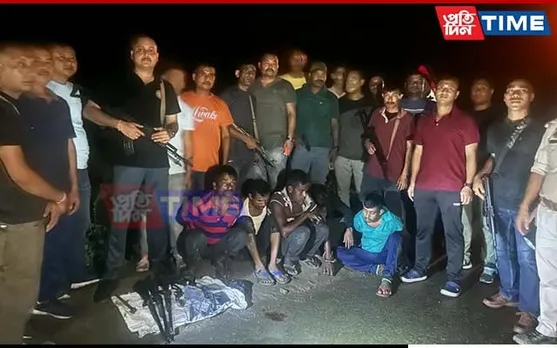 5-Member Dacoit Gang Arrested in Assam's Karimganj, Arms & Ammunition Seized