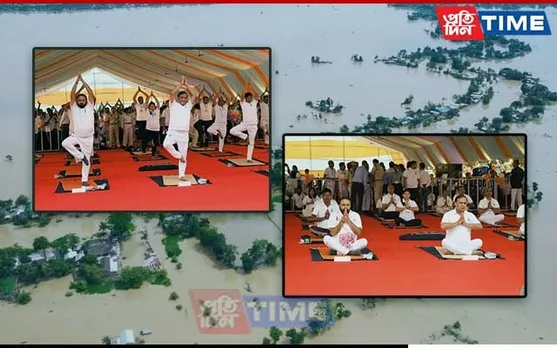 Assam Cong Leader Hits Out at BJP Ministers for Posting Yoga Pics Amid Flood Crisis